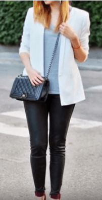 leggings de cuero