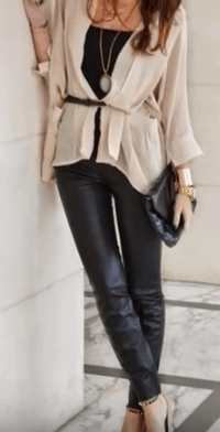 leggings de cuero